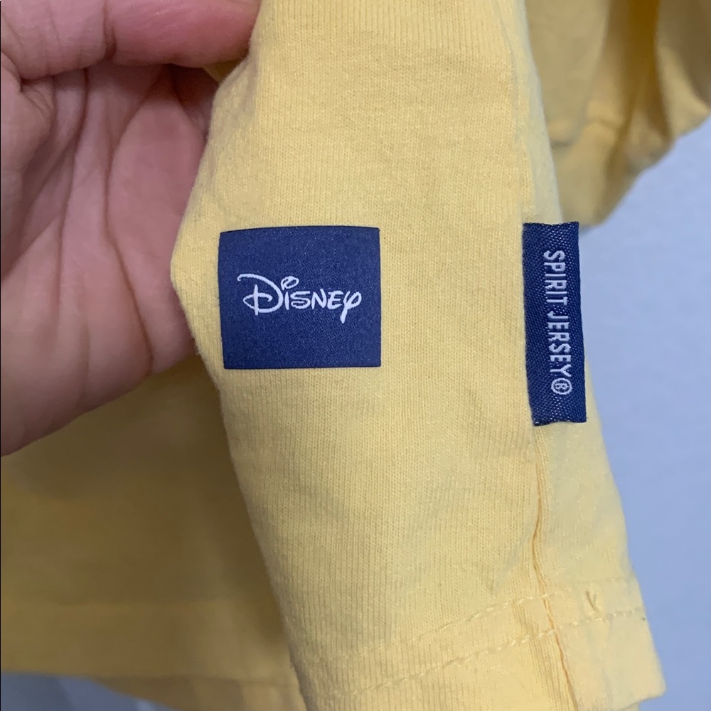 Spirit Jersey Disneyland Yellow Long Sleeve Unisex Shirt Size XL - Picture 5 of 9